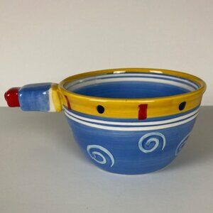 Tabletops Gallery Hanukah hand crafted hand painted 24 oz coffee Soup Large Mug